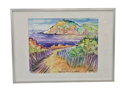 FAGARD
Coastal path, Ile du Gaou
Watercolor...