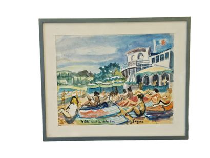 FAGARD
The Lido before its destruction
Watercolor...