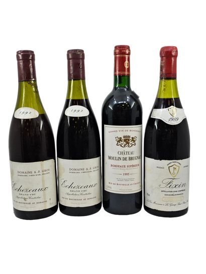 Set of eight bottles including
alox corton...