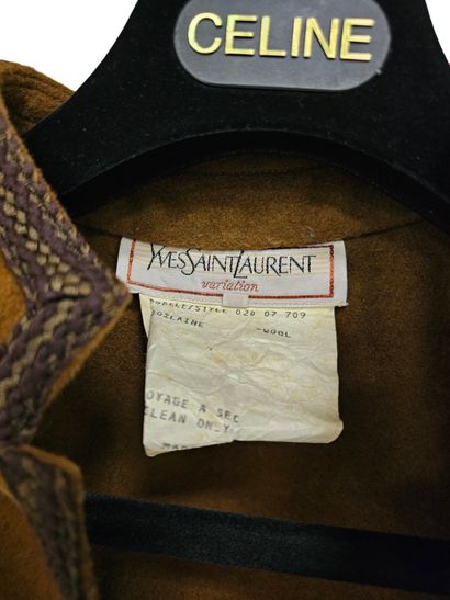 YVES SAINT LAURENT VARIATION 
Brown wool...