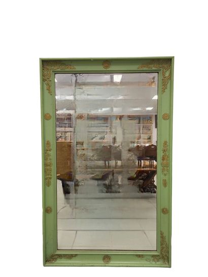 Miroir rechampis vert