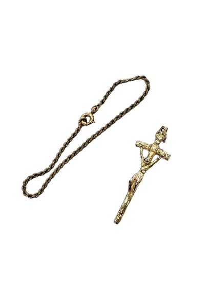 CROSS in gilded metal
Includes a metal birth...