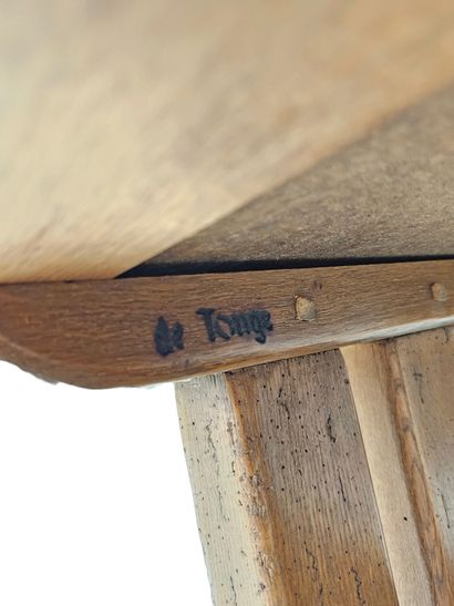 DE TONGE
Rectangular Brutalist coffee table...