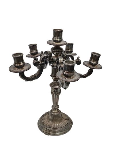 CHRISTOFLE
Louis XVI style candelabra with...