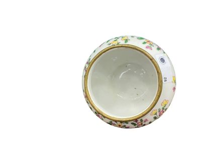 CHINA
Small pansu vase in porcelain, decorated...