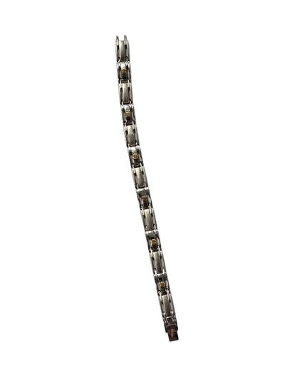 BRACELET ARTICULE in steel and 750° yellow...