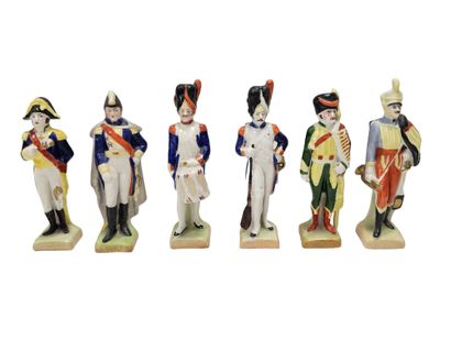 Saxon porcelain
Six small subjects representing...