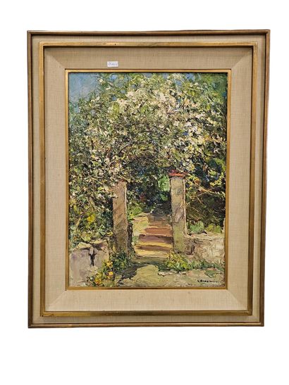 Louis BONAMICI (1878-1966)
Porch of a house...