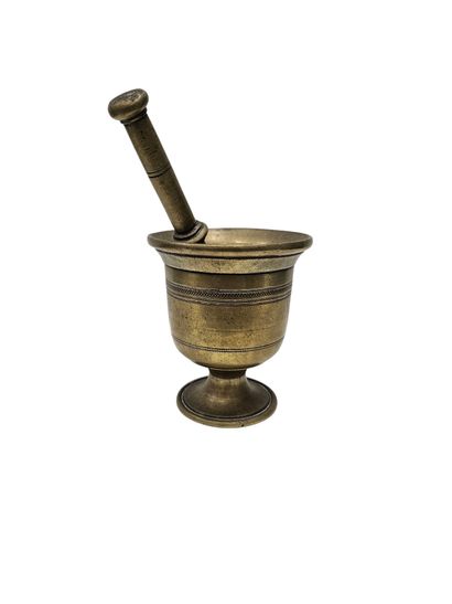 TWO MORTIERS in bronze