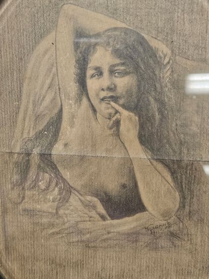 Krassour ?
Graphite drawing on paper depicting...
