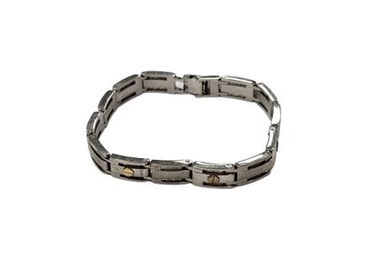 BRACELET ARTICULE in steel and 750° yellow...