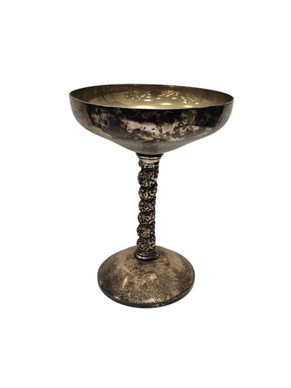 SPANISH WORK XXIEME SIECLE 
set of six silver-plated...
