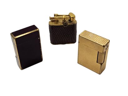 THREE BRIQUETS including one Dupont
