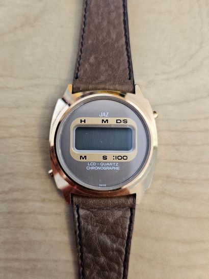 JAZ
Quartz chronograph watch with LCD display...