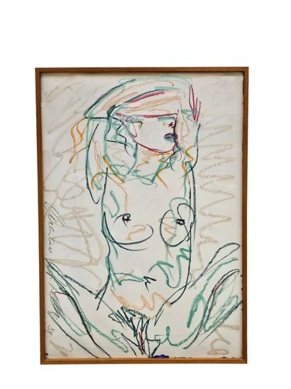 LUCIANO CASTELLI (1951)
IRENE- 1984
Pastel...