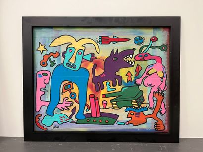 JUHEL Jean luc (1951-)
Abstract composition
Acrylic...
