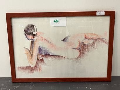 20th century FRABCAIS WORK 
Reclining female...