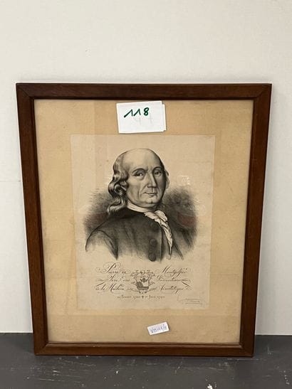 French WORK XIX eme siecle
Pierre de Montgolfier
Framed...