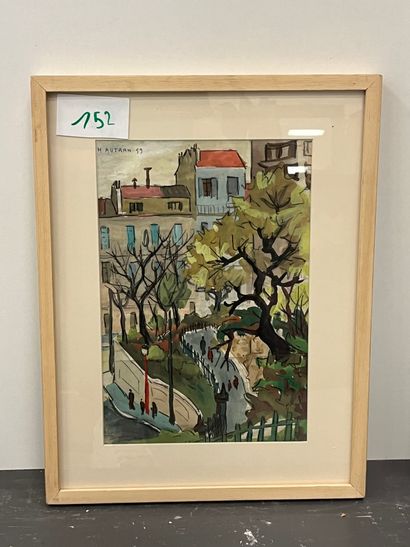 Henri AUTRAN (1926-2007)
Urban landscape,...
