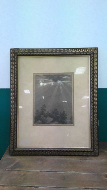 SALIERE
Sunbeams
Black chalk etching in a...
