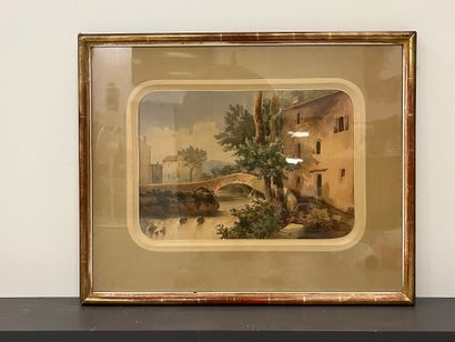 19th century French school
The river and...