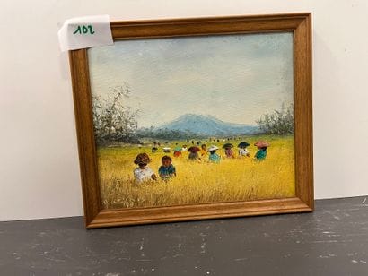 JAPANESE WORK XX eme siecle 
Rice-maker in...