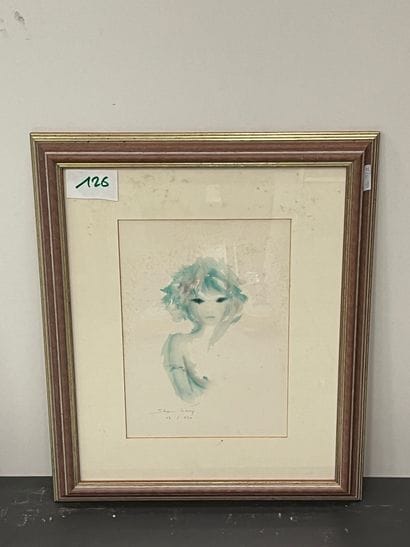 SHAN MERRY (1935 -)
L'insolante
Framed lithograph
Signed...