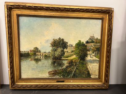 Gustave MASCART (1834-1914)
River view at...