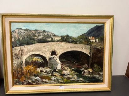 Odette Mattio (1901-2001)
Old Roman bridge...