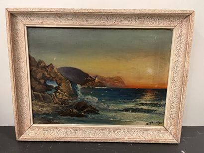 R. MANGUIN Xxeme siecle
The Lighthouse
Framed...
