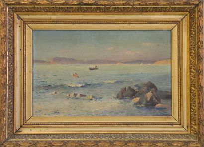Octave GALLIAN (1855-c.1905)
Boat in the...