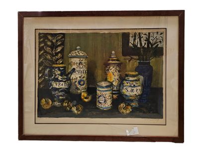 Eugene Baboulene
Medicine Jar 
Framed and...