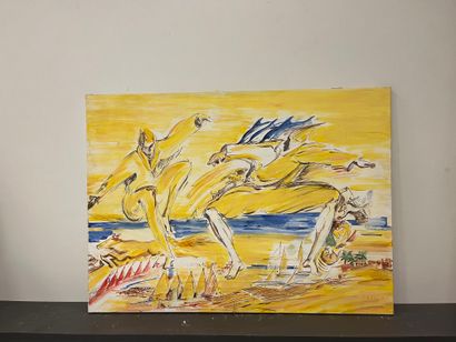FIFELES XXeme siecle 
The dance 
Oil on canvas...