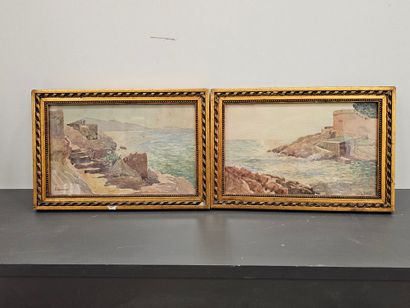 L Gontard Xxeme siecle
Seaside in the Mediterranean
Two...