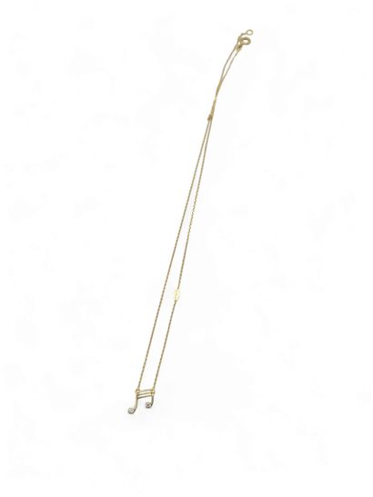 MODERN FRENCH WORK
Necklace in 750° yellow...
