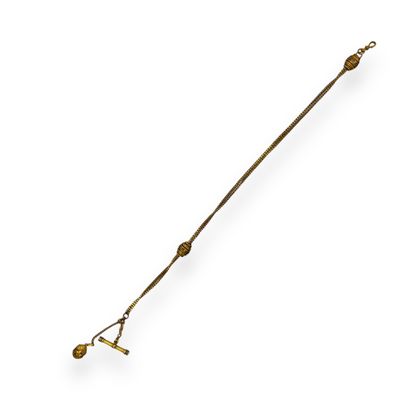 CHATELAINE in yellow gold 750 ° and black...