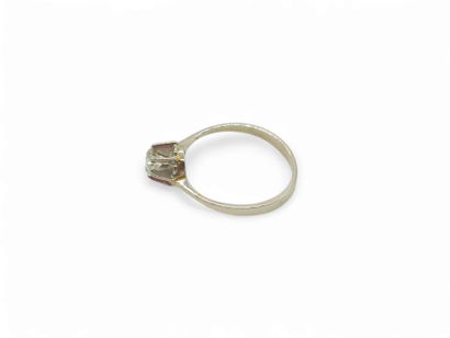 French WORK Xxeme siecle 
RING in 750° white...