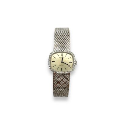 ROLEX
Ladies' wristwatch in platinum and...
