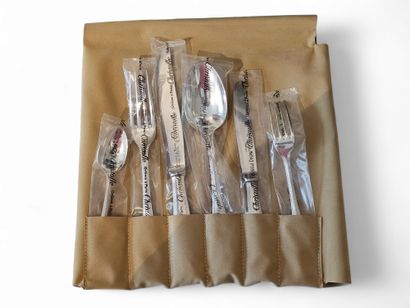 CHRISTOFLE Perles model
Silver-plated cutlery...