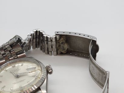 ROLEX Datejust Wide boy 
Wristwatch, round...