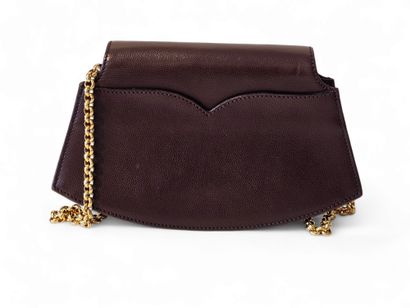 CHRISTIAN LACROIX 
Brown grained leather...