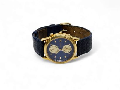 SEIKO dual Time 38 mm
Wristwatch, round gold-plated...