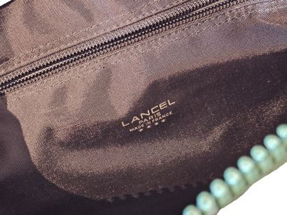 LANCEL
Travel bag in bottle green canvas...