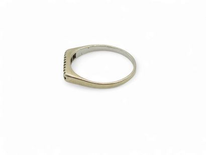 HALF - wedding band in 750° white gold set...