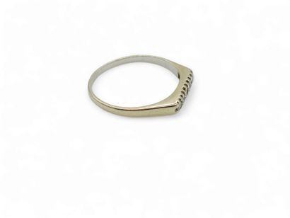 HALF - wedding band in 750° white gold set...