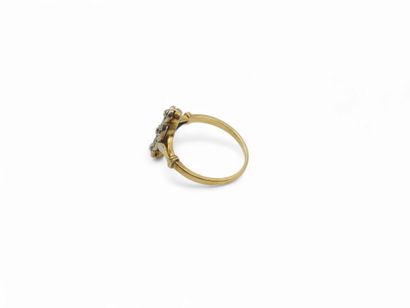Gold and silver ring set with roses (missing)
TDD...