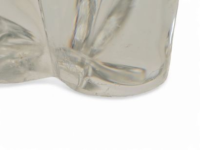DAUM France
Large five-point crystal vase...