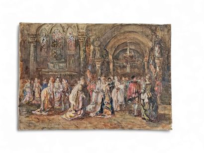 ADOLPHE MONTICELLI (1824-1886) in the style...