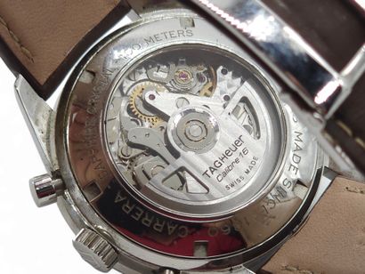 TAG HEUER Carrera 
Steel wristwatch, round...