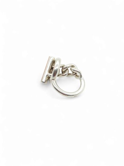 HERMES 
Bague croisette en argent 925°
Poids...